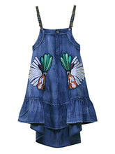 Original Irregularity Denim Suspender Dress