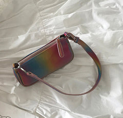 Women Gradient Contrast Color Underarm Bag