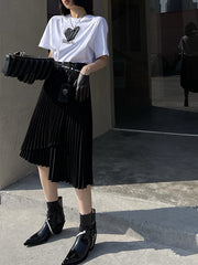 Personality Irregular Skirt Midi Skirt