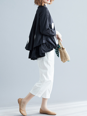 Casual Loose Polka Dot Print Shirt