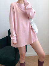 Loose Casual Solid Color Sweatshirt