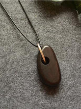 Simple Whole Wood Pendant Necklace