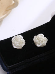 Fashion Floral Solid Shiny Earrings