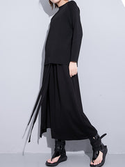 Women Tethered Elastic High Waist Casual Pants