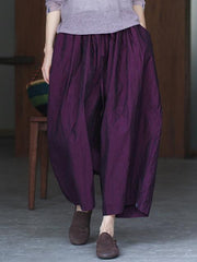 Elastic Strap Loose Wide-leg Pants