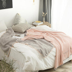 Solid Crochet Knit Blankets