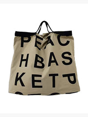 Small Square Letter Printed Thick Chain Bag