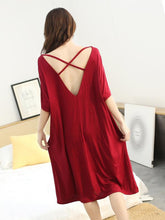 Casual Black Hollow-Out Comfortable Modal Pajamas