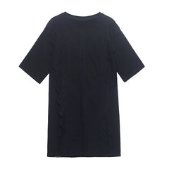 Skinny Color Matching Stitching Loose Dress