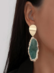 Personality Irregular Jade Aesthetic Earrings
