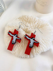 Red Cross Horror Earrings