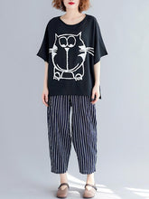 Cartoon Loose Printed T-Shirt