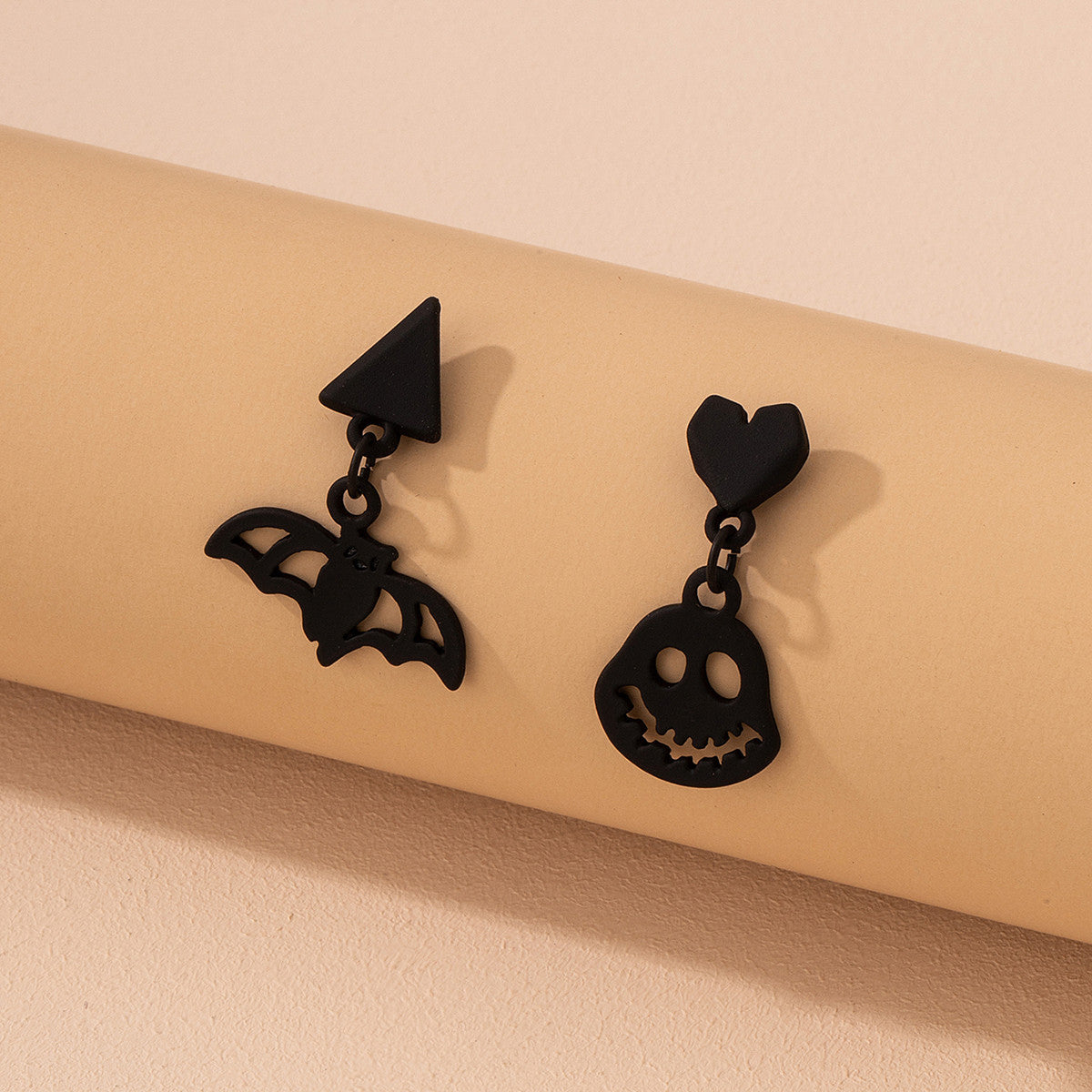 Skull Bat Pumpkin 3D Earrings