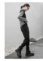 Women Stitching Loose Casual Sweatshirt