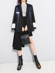 Women Pleated Asymmetric Skirt