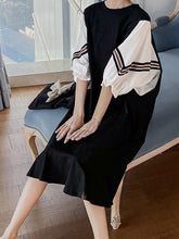 Round Neck Split-Joint Simple Maxi Dress