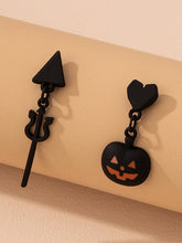 Skull Bat Pumpkin 3D Earrings