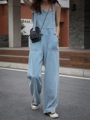 Vintage Empire Column Denim Jumpsuits