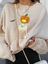 Retro Printed Halloween Sweatshirt