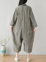 Cotton Linen Oversize Jumpsuit