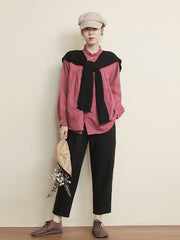 Casual Solid Color Literary Loose Shawl