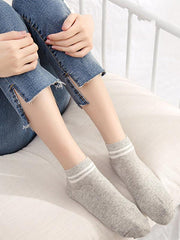 Double Color Stripe Cotton Socks