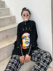 Women Plaid Loose Casual Pants