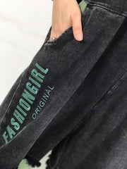 Stitching Retro Lantern Jumpsuit