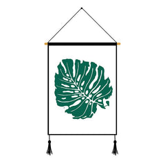Light Green Monstera Green Plants Printed Wall Hanging Decoration