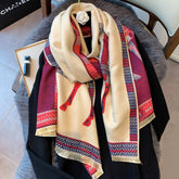 Retro Warm Imitated Cashmere Scarf