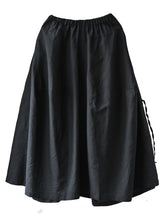 Retro Design Loose Flax Wide-Leg Pants