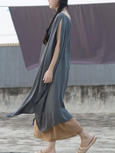 Loose Solid Color Comfortable Cropped Dress