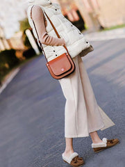 Thickening Woolen Wide Leg Ninth Pants