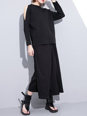 Women Tethered Elastic High Waist Casual Pants