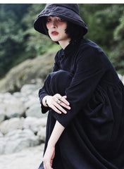 Women Retro Stand Collar Dress