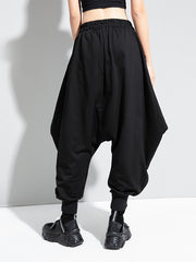 Women Loose Solid Color Casual Pants