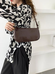 Vintage Alligator Grain Chain Handbag