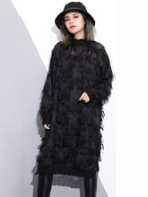 Plus Size Fuzzy Loose Midi Dresses