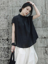 Ruffled Fresh Simple Fiber T-shirt