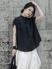 Ruffled Fresh Simple Fiber T-shirt