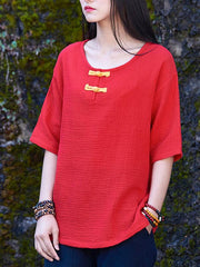 Cotton Linen Forg T-Shirt