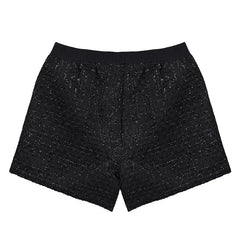 Women Thin Elastic Waist Wide Leg Shorts