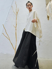 Noble Loose Big Hem Long Skirt