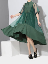 Loose A-line 2-Pieces Long Drress