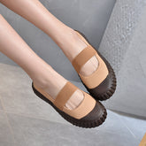 Women Elastic Round Toe Low Top Casual Shoes