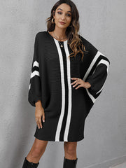 Casual Loose Clashing Patchwork Dress