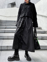 A-Line Solid Split-Joint Skirt