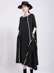 Fashion Elasticity Irregularity Split-Joint Dress