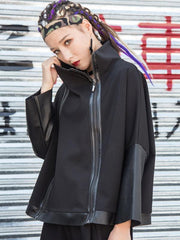 Loose Double Zipper Long Sleeves Sweatshirt