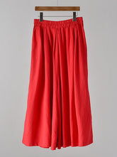 Vintage Solid Elasticity Capri-Pants